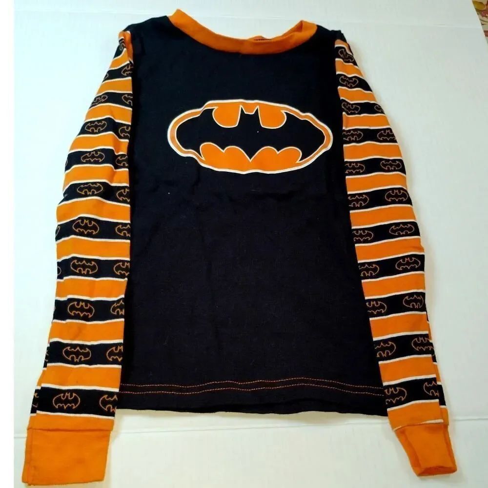 Batman Boys Black & Orange LongโSleeve T-Shirt - Size 8